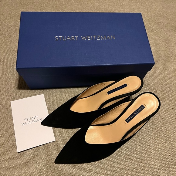 Stuart Weitzman Lulah Kitten Heel Mules Size 9 - Picture 4 of 13
